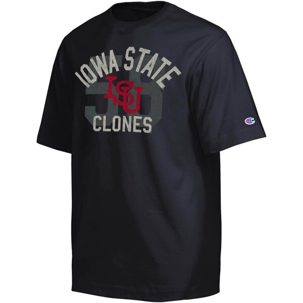 Champion ISU Clones Black Heavyweight Short Sleeve T-Shirt